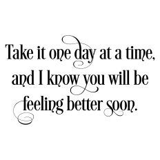 Get Well Greeting Card Sentiment