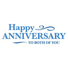 Happy Anniversary to Both of You Card Sentiment