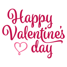 Happy Valentine's Day Sentiment with Heart