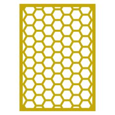 Honeycomb Card Front Overlay for A6 Cards