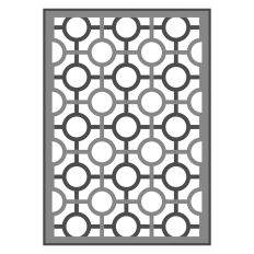 Layered Circle in Square A6 Card Front Overlay