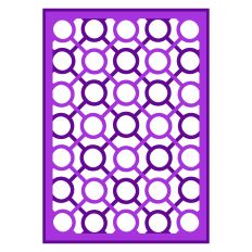 Layered Circle in Square on Point A6 Card Front