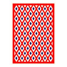 Layered Diamonds A6 Card Front Overlay