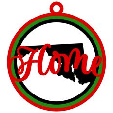  Maryland "Home" Ornament with State Outline Design