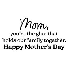 Mother's Day Greeting Card Sentiment