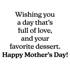 Mother's Day Greeting Card Sentiment