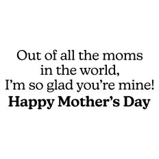 Happy Mother's Day Greeting Card Sentiment