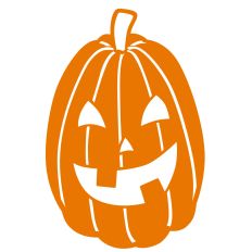 One Piece Tall Jack-o-lantern