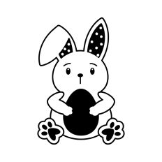 Bunny With Polka Dots