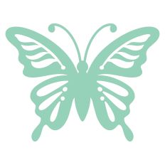 Swallowtail Butterfly Silhouette SVG for DIY Crafting