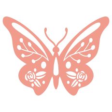 Woodland Butterfly Silhouette for Paper Crafting, Vinyl