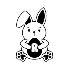 Easter Alphabet Letter R