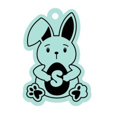 Easter Tags Alphabet Letter S