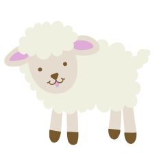Cute Baby Lamb for Easter and Spring Craft Projects - DIY Silhouette Studio Design