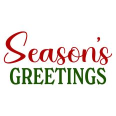 Season's Greetings Christmas Sentiment