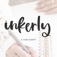 Inkerly Script Font