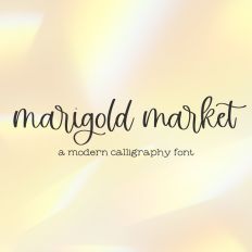 Marigold Market Cursive Font