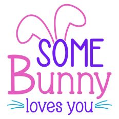 Some Bunny Loves You Easter Sentiment with Bunny Ears