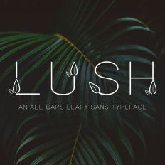 Lush Sans Leafy Typeface