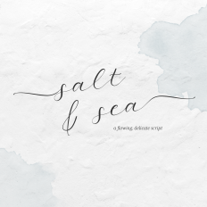 Salt and Sea Calligraphy Font with Swashes