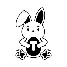 Easter Alphabet Letter T