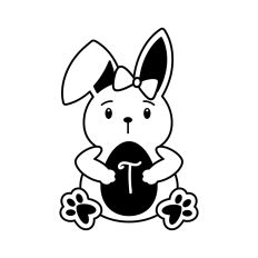 Bunny Alphabet Letter T