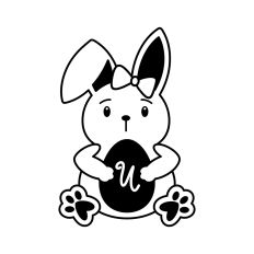 Bunny Alphabet Letter U