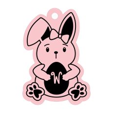 Easter Tags Alphabet Letter W
