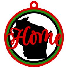 Wisconsin Home Ornament Design