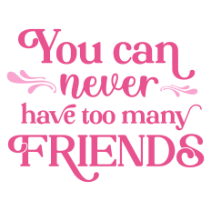 You Can Never Have Too Many Friends Sentiment