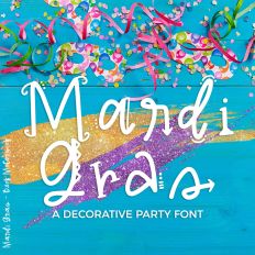 Mardi Gras Party Font