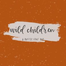 Wild Children Font Duo - Script and Sans Fonts