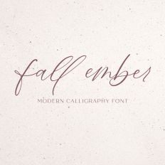 Fall Ember Calligraphy Font