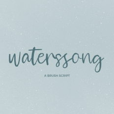 Waterssong Script Font