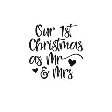 Our 1st Christmas as Mr and Mrs Svg cutting file