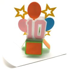 10th Birthday Pop Up Card