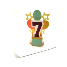 7th Birthday Pop Up Card