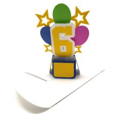 6th Birthday Pop Up Card