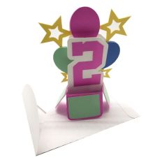2nd Birthday Pop Up Card