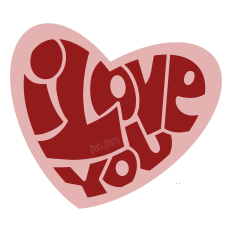 I Love You Heart- Valentine 