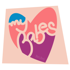 My Babes Heart Design - Valentine's Day, SVG Cut File