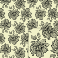 Delicate Flower Line Digital File Background