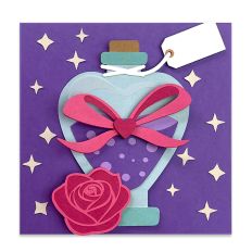 Love Potion Bottle with rose and Bow