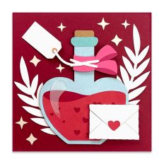Love potion layered card