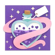 Love Potion in Heart-Shaped Bottle 