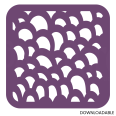 Scalloped Layers – Decorative Stencil Cut File