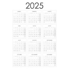 2025 Calendar (Spanish)