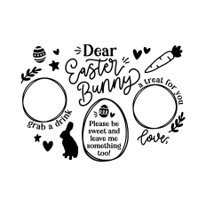 treats for the easter bunny tray