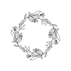 round wreath frame