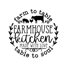 farmhouse kitchen round sign